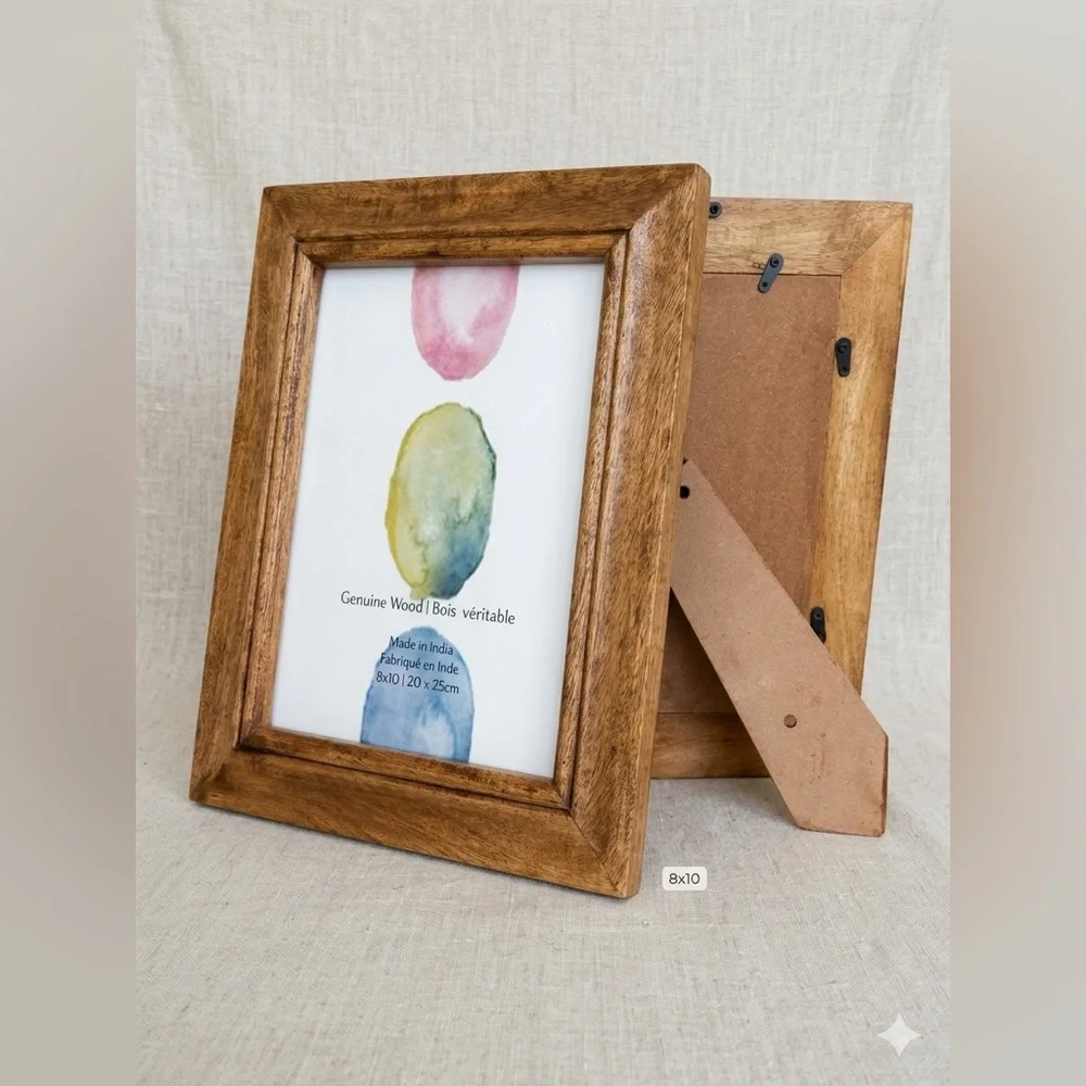 Source Unknown Natural Wood Picture Frame